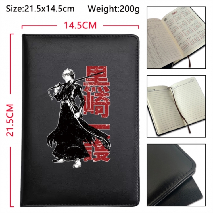 Bleach Anime Printed PU Car Thread Notebook Hard Cover 21.5x14.5cm