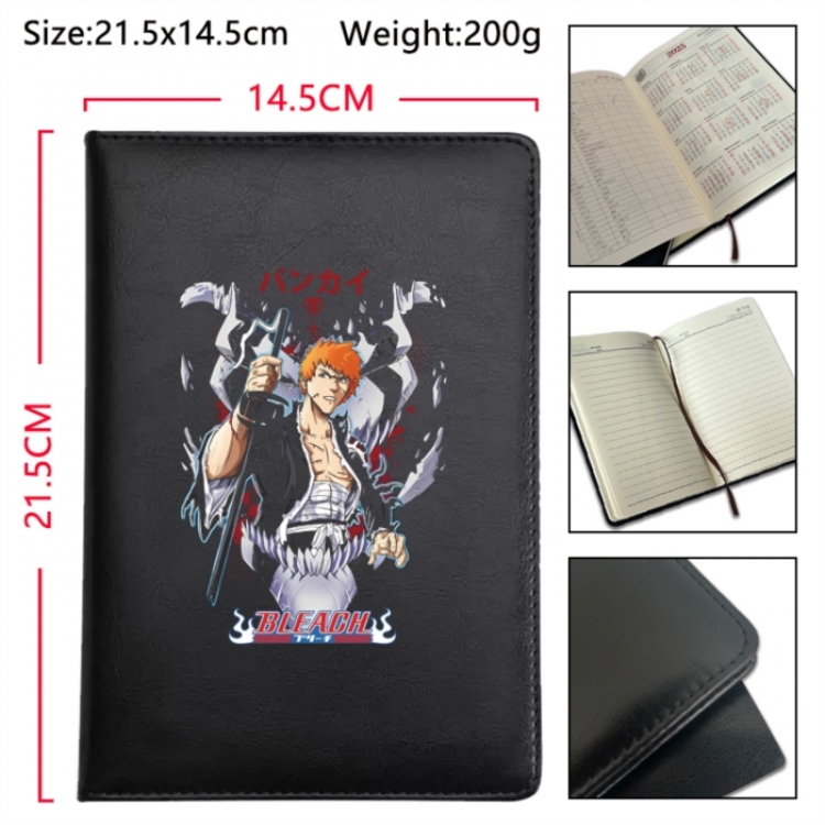 Bleach Anime Printed PU Car Thread Notebook Hard Cover 21.5x14.5cm