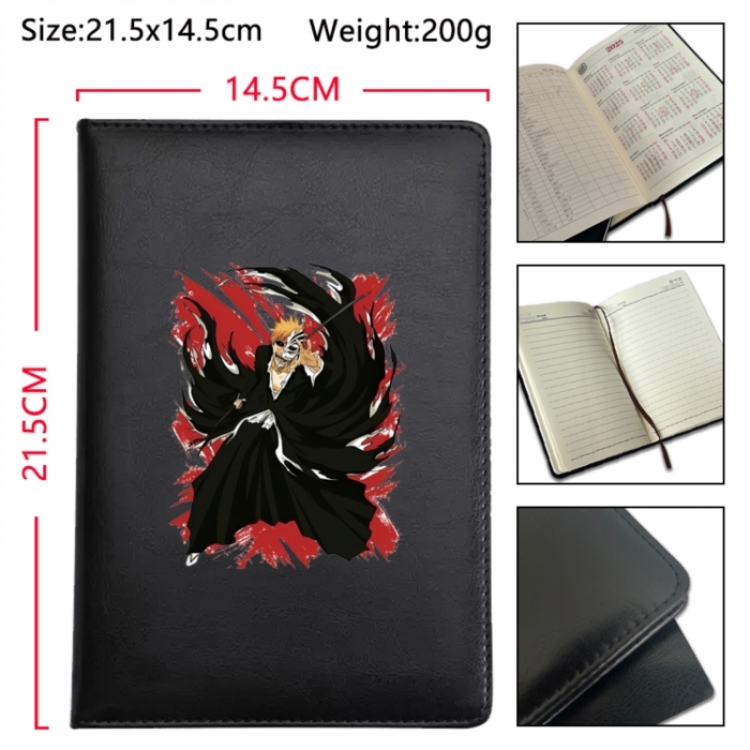 Bleach Anime Printed PU Car Thread Notebook Hard Cover 21.5x14.5cm