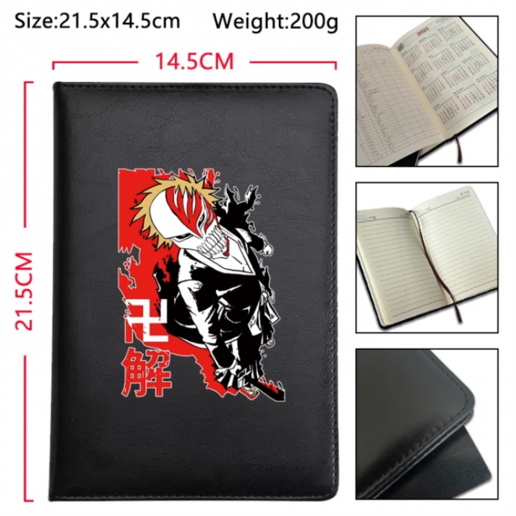 Bleach Anime Printed PU Car Thread Notebook Hard Cover 21.5x14.5cm