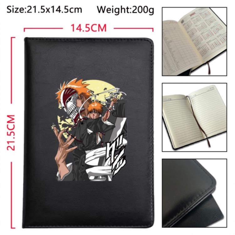 Bleach Anime Printed PU Car Thread Notebook Hard Cover 21.5x14.5cm