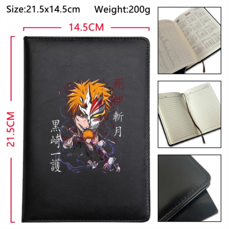 Bleach Anime Printed PU Car Thread Notebook Hard Cover 21.5x14.5cm