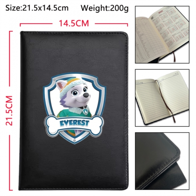 PAW Patrol Anime Printed PU Car Thread Notebook Hard Cover 21.5x14.5cm