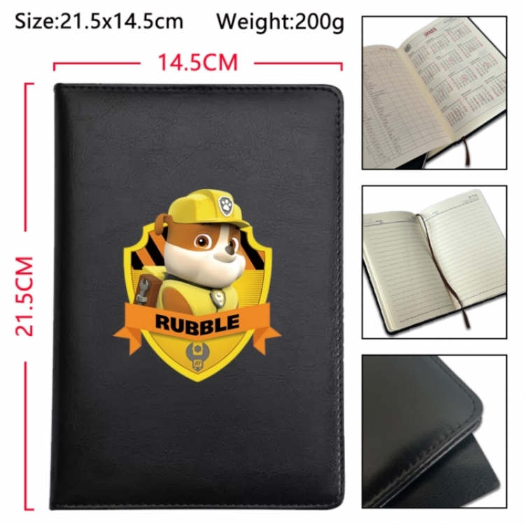 PAW Patrol Anime Printed PU Car Thread Notebook Hard Cover 21.5x14.5cm
