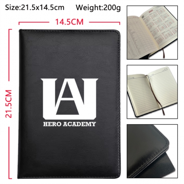My Hero Academia Anime Printed PU Car Thread Notebook Hard Cover 21.5x14.5cm