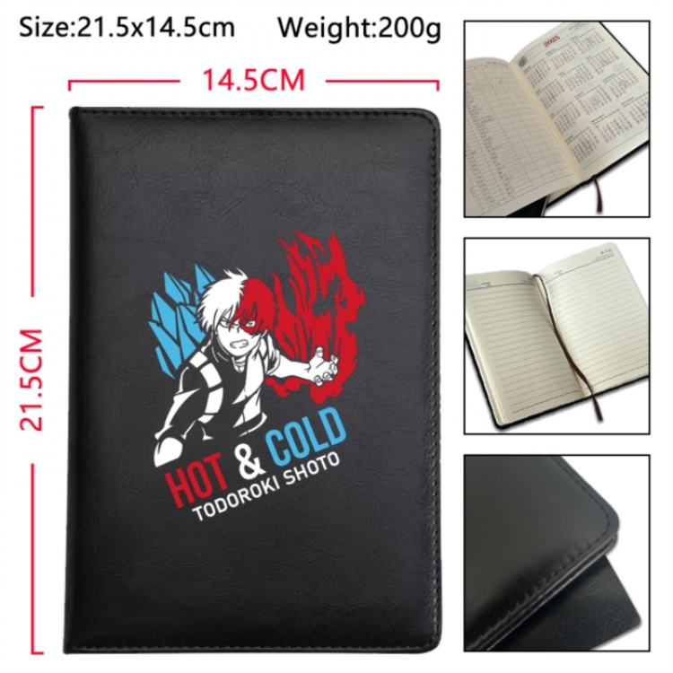 My Hero Academia Anime Printed PU Car Thread Notebook Hard Cover 21.5x14.5cm