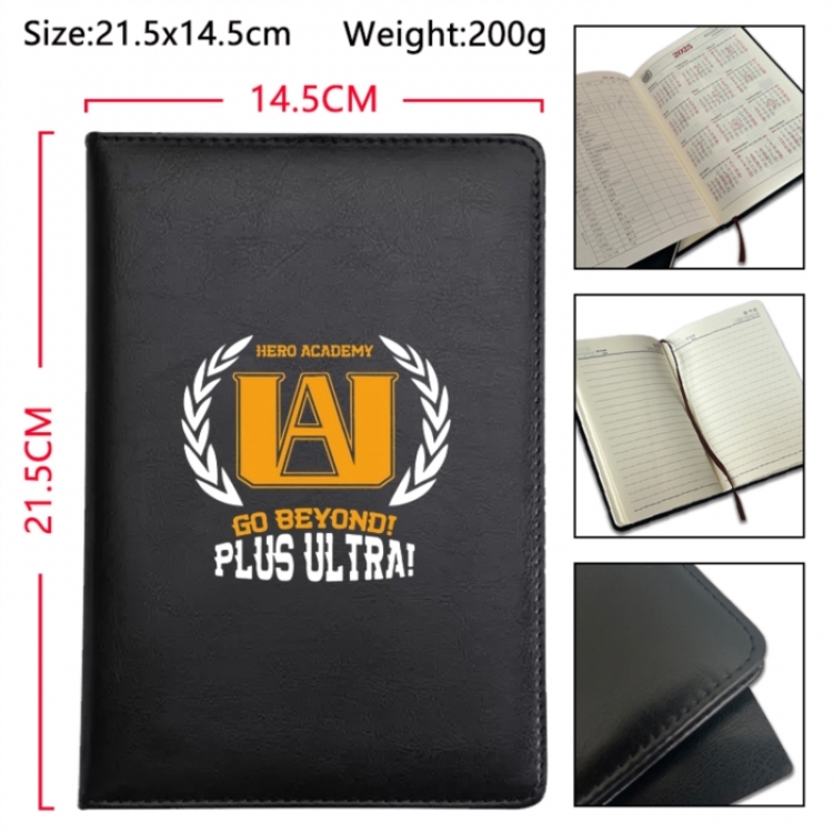 My Hero Academia Anime Printed PU Car Thread Notebook Hard Cover 21.5x14.5cm