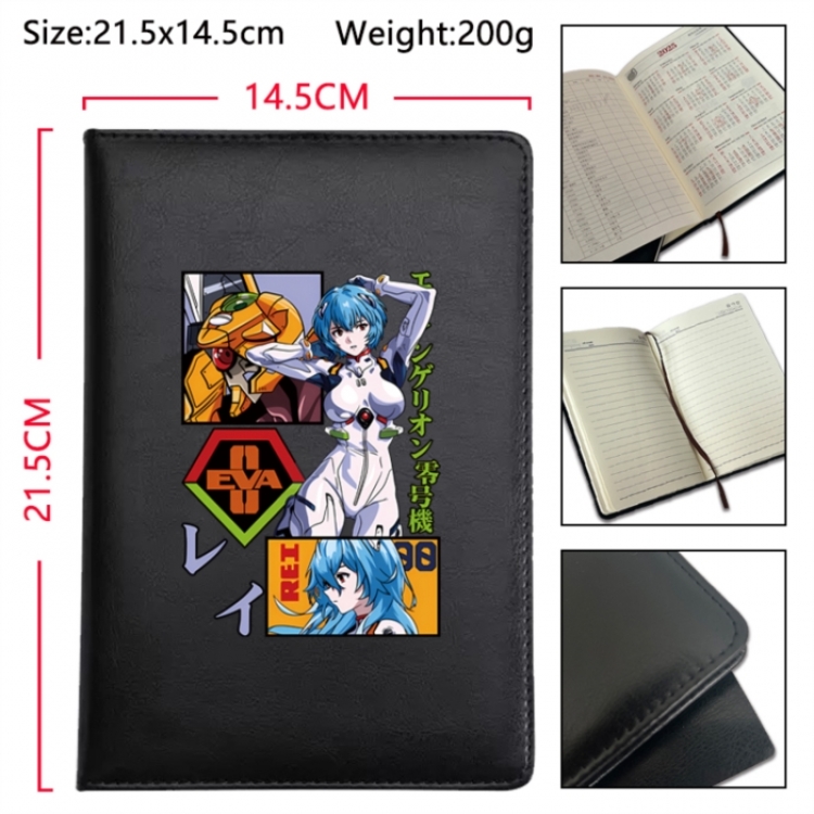 EVA  Anime Printed PU Car Thread Notebook Hard Cover 21.5x14.5cm