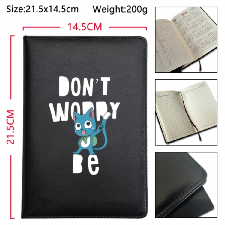 Fairy tail Anime Printed PU Car Thread Notebook Hard Cover 21.5x14.5cm