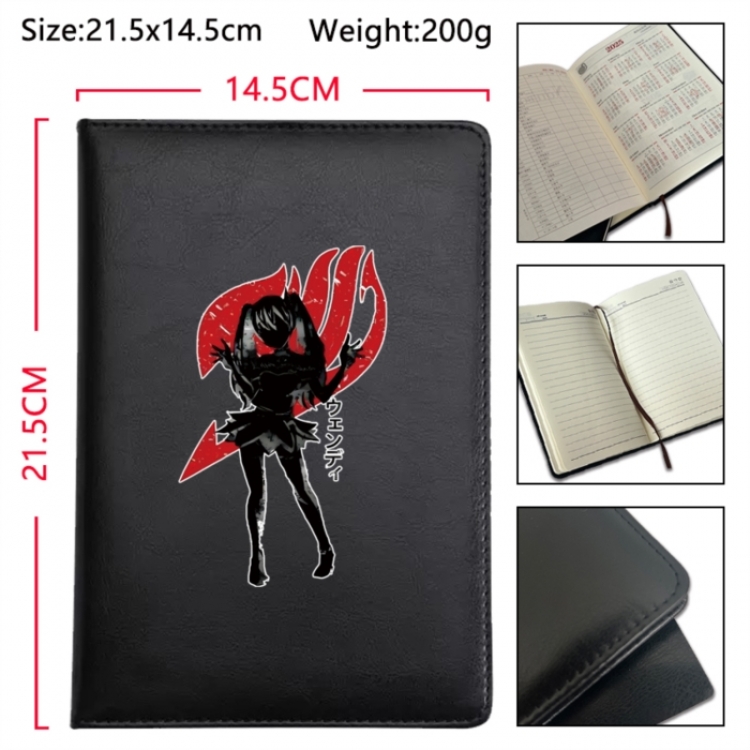 Fairy tail Anime Printed PU Car Thread Notebook Hard Cover 21.5x14.5cm