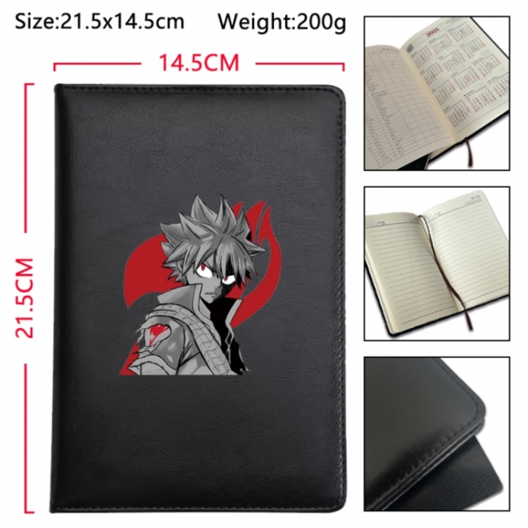 Fairy tail Anime Printed PU Car Thread Notebook Hard Cover 21.5x14.5cm