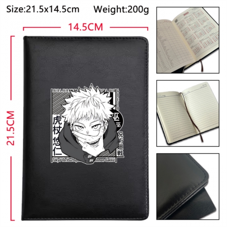 Jujutsu Kaisen Anime Printed PU Car Thread Notebook Hard Cover 21.5x14.5cm