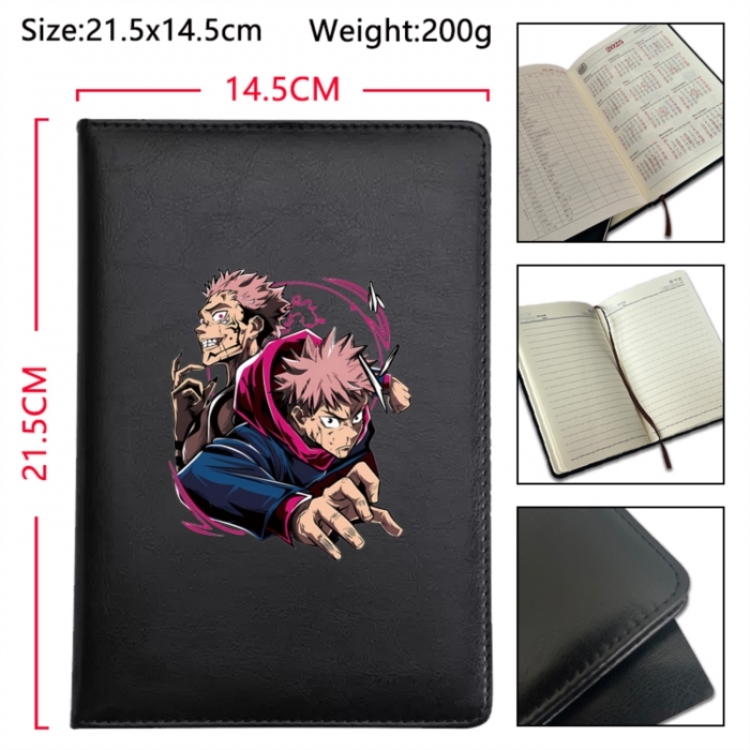 Jujutsu Kaisen Anime Printed PU Car Thread Notebook Hard Cover 21.5x14.5cm