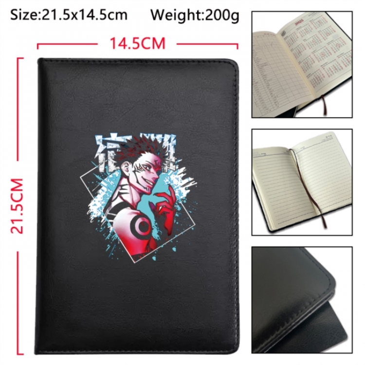 Jujutsu Kaisen Anime Printed PU Car Thread Notebook Hard Cover 21.5x14.5cm