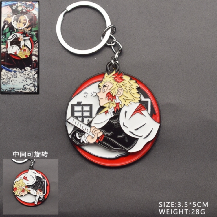 Demon Slayer Kimets Anime peripheral rotatable keychain