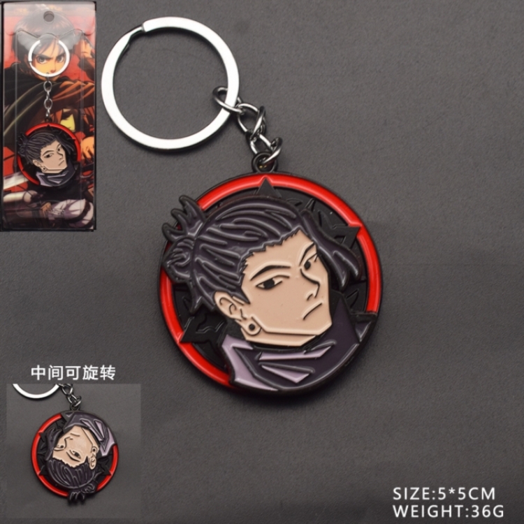 Shingeki no Kyojin Anime peripheral rotatable keychain