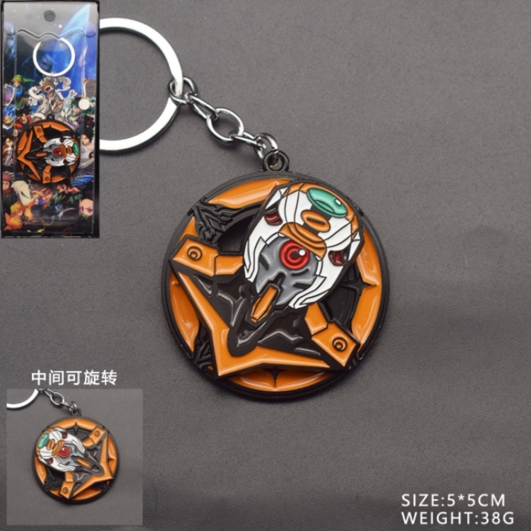 EVA Anime peripheral rotatable keychain price for 5 pcs