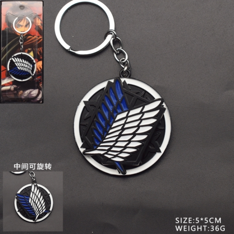 Shingeki no Kyojin Anime peripheral rotatable keychain