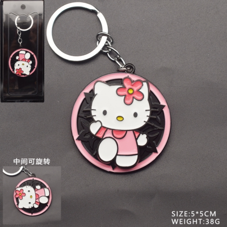 Hello Kitty Anime peripheral rotatable keychain