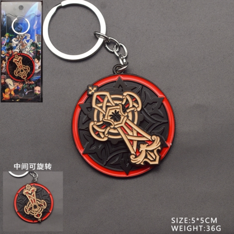 Collapse 3  Anime peripheral rotatable keychain