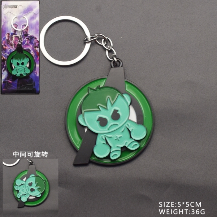 The avengers allianc Anime peripheral rotatable keychain