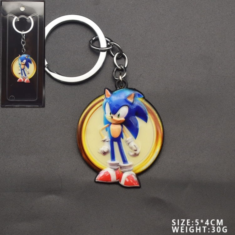 Sonic The Hedgehog Anime peripheral metal keychain pendant