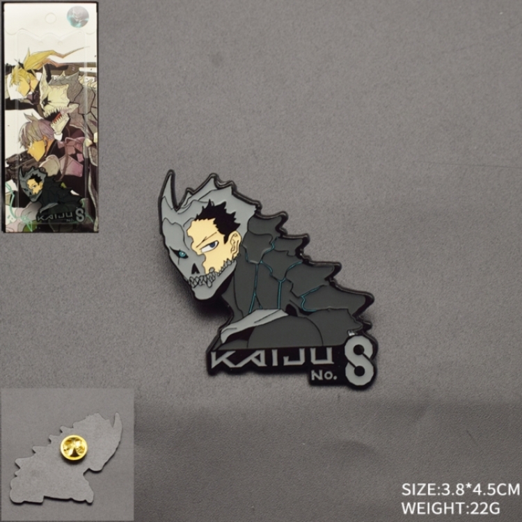 KAIJU NUMBER EIGHT Anime cartoon metal brooch badge