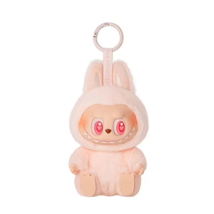 LABUBU 2nd generation Sitting posture vinyl plush blind box doll keychain