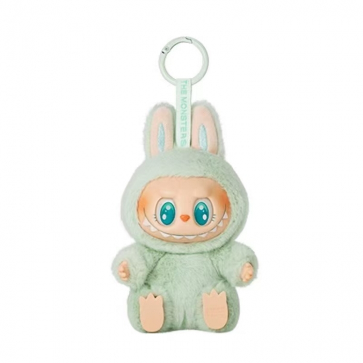 LABUBU 2nd generation Sitting posture vinyl plush blind box doll keychain