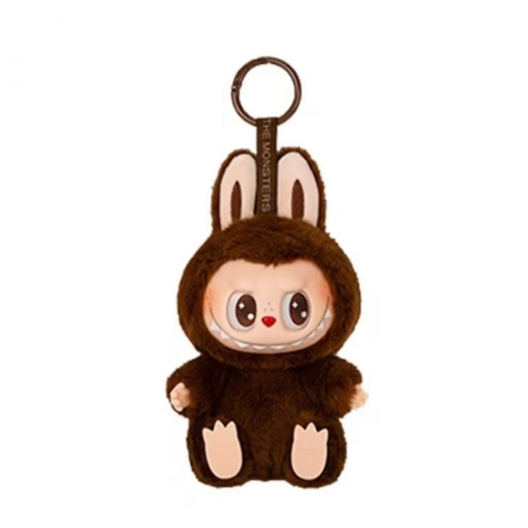 LABUBU 2nd generation Sitting posture vinyl plush blind box doll keychain