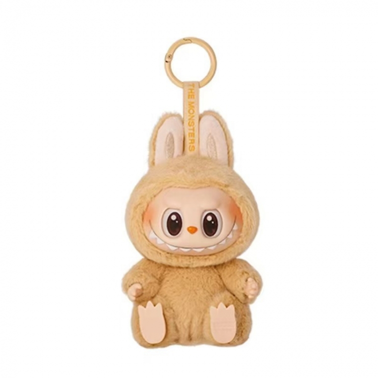 LABUBU 2nd generation Sitting posture vinyl plush blind box doll keychain