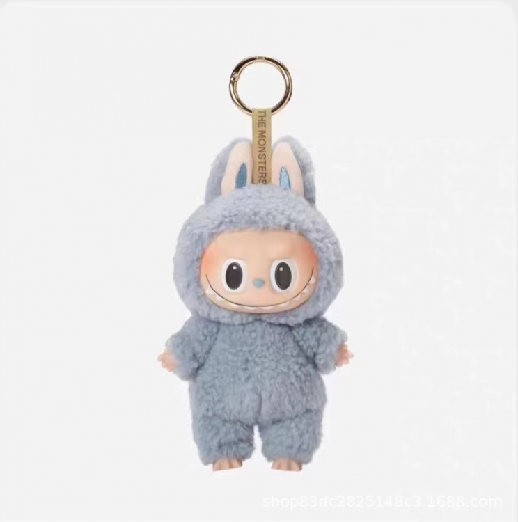 LABUBU 1st generation Standing posture vinyl plush blind box doll keychain