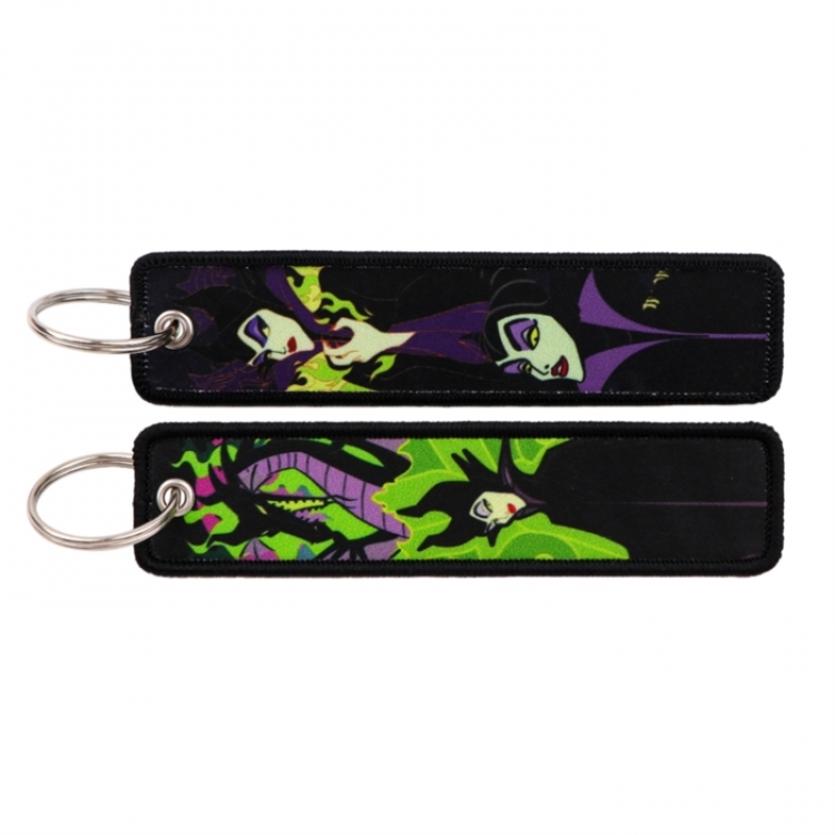 The Little Mermaid Double sided color woven label keychain with thickened hanging rope 13x3cm 10G price for 5 pcs