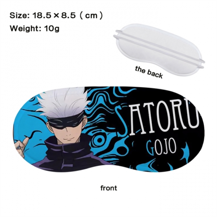 Jujutsu Kaisen Anime full-color printed nap sleep blackout eye mask 18.5X8.5cm price for 5 pcs