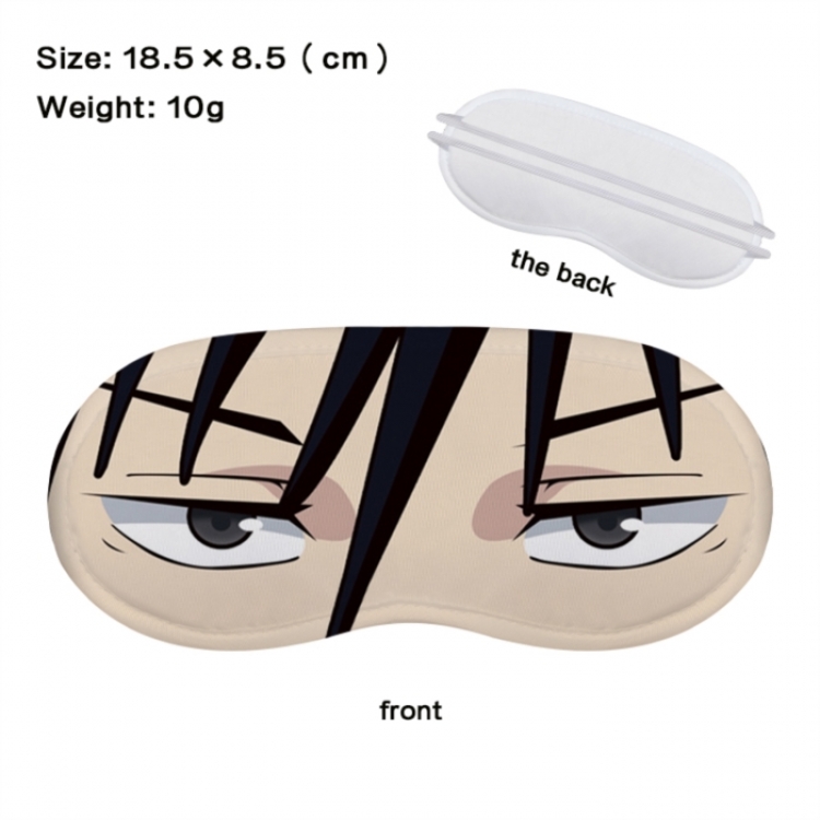 Jujutsu Kaisen Anime full-color printed nap sleep blackout eye mask 18.5X8.5cm price for 5 pcs