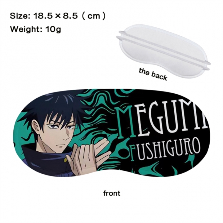 Jujutsu Kaisen Anime full-color printed nap sleep blackout eye mask 18.5X8.5cm price for 5 pcs