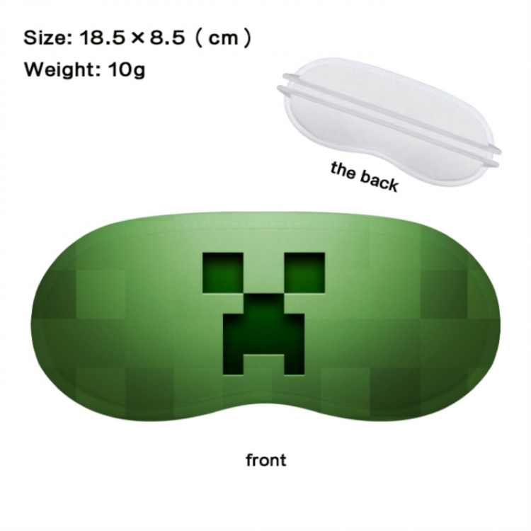 Minecraft Anime full-color printed nap sleep blackout eye mask 18.5X8.5cm price for 5 pcs