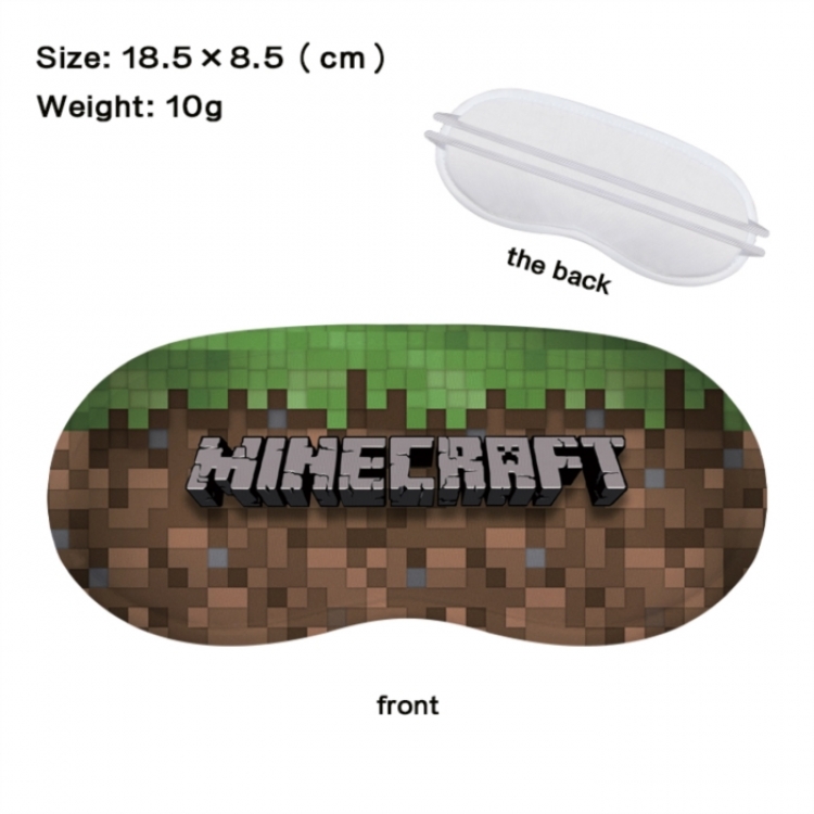 Minecraft Anime full-color printed nap sleep blackout eye mask 18.5X8.5cm price for 5 pcs