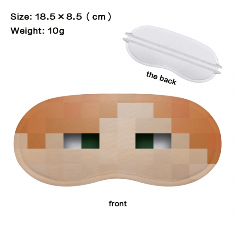 Minecraft Anime full-color printed nap sleep blackout eye mask 18.5X8.5cm price for 5 pcs