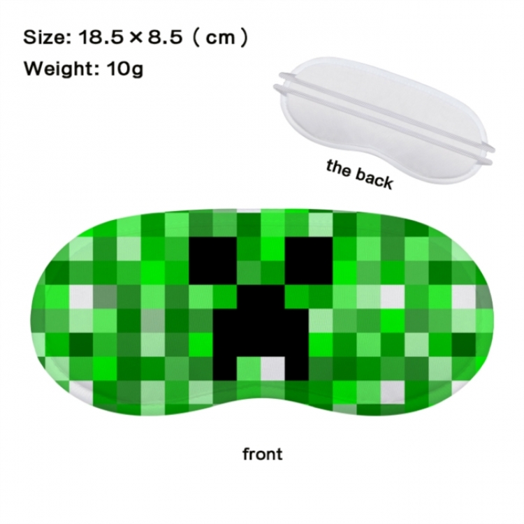  Minecraft Anime full-color printed nap sleep blackout eye mask 18.5X8.5cm price for 5 pcs