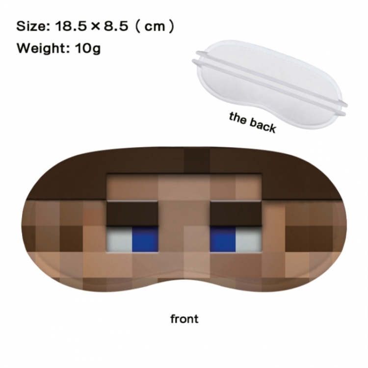  Minecraft Anime full-color printed nap sleep blackout eye mask 18.5X8.5cm price for 5 pcs