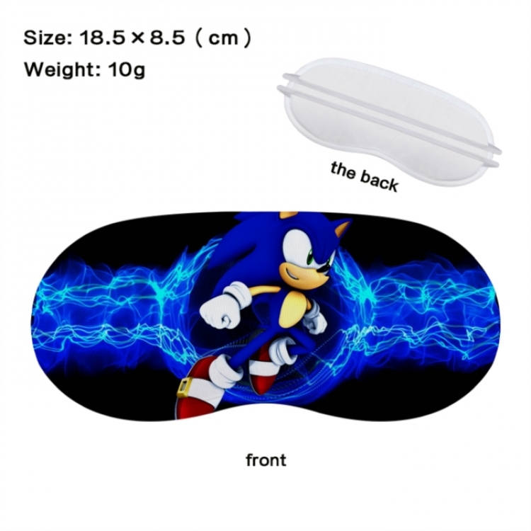 Sonic The Hedgehog Anime full-color printed nap sleep blackout eye mask 18.5X8.5cm price for 5 pcs