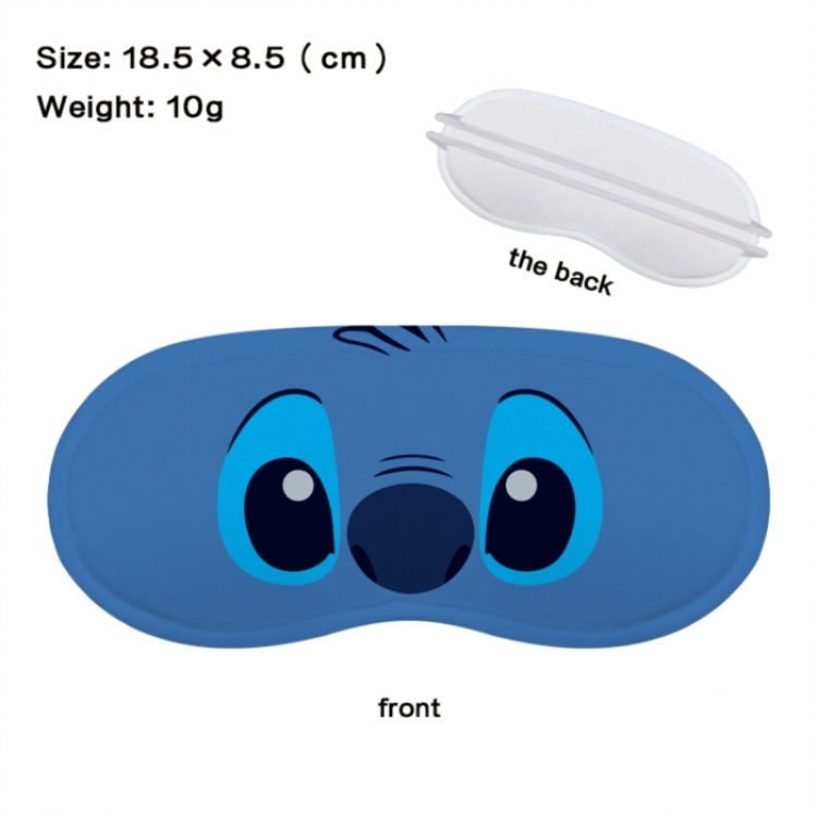 Lilo & Stitch Anime full-color printed nap sleep blackout eye mask 18.5X8.5cm price for 5 pcs