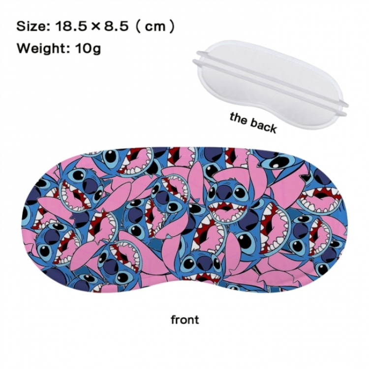 Lilo & Stitch Anime full-color printed nap sleep blackout eye mask 18.5X8.5cm price for 5 pcs