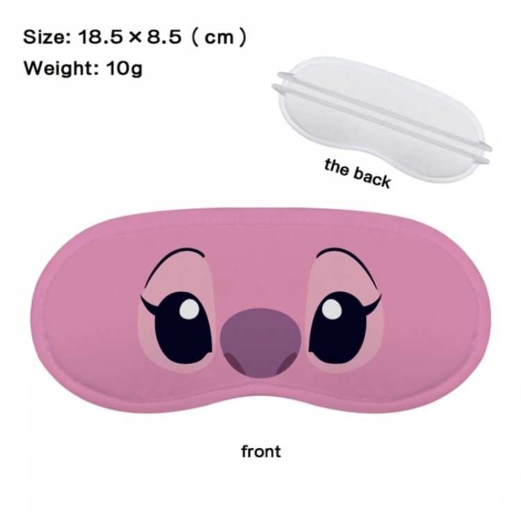 Lilo & Stitch Anime full-color printed nap sleep blackout eye mask 18.5X8.5cm price for 5 pcs