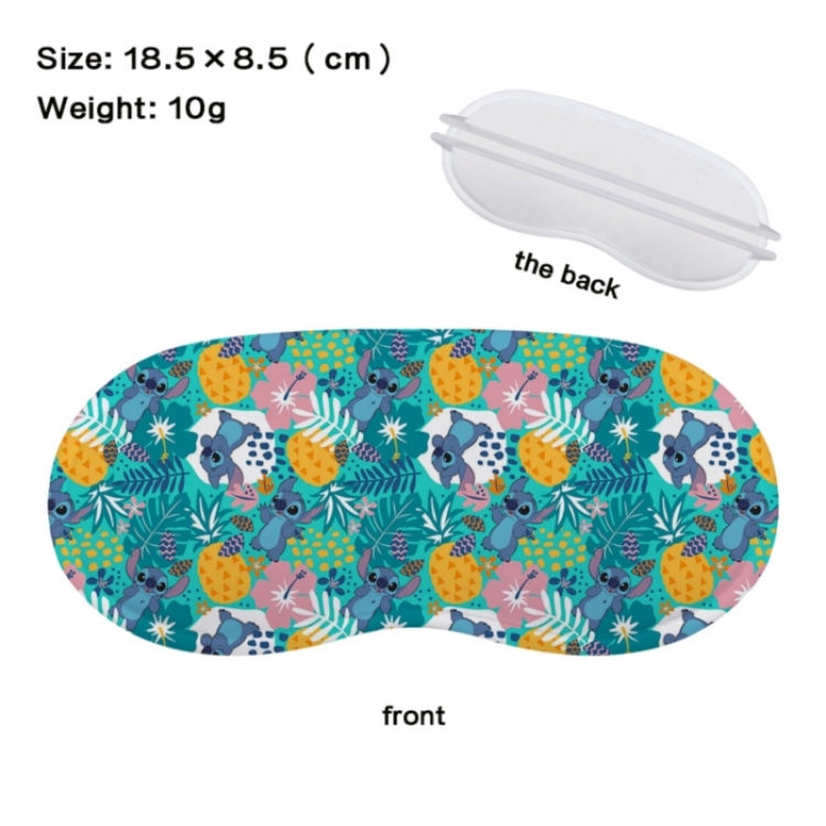 Lilo & Stitch Anime full-color printed nap sleep blackout eye mask 18.5X8.5cm price for 5 pcs