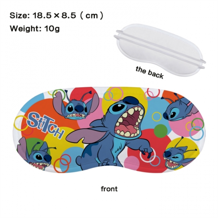Lilo & Stitch Anime full-color printed nap sleep blackout eye mask 18.5X8.5cm price for 5 pcs