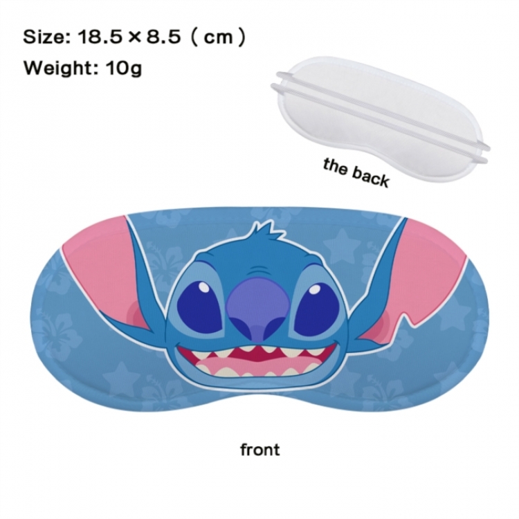 Lilo & Stitch Anime full-color printed nap sleep blackout eye mask 18.5X8.5cm price for 5 pcs