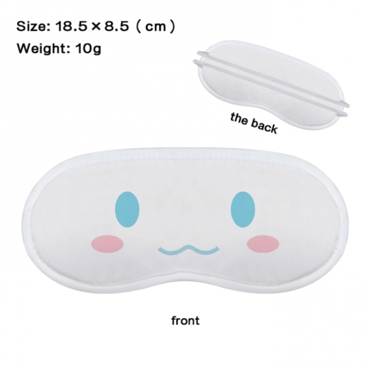 sanrio Anime full-color printed nap sleep blackout eye mask 18.5X8.5cm price for 5 pcs