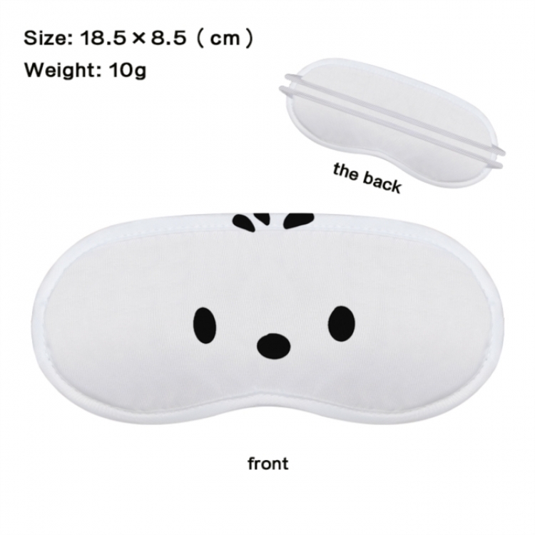 sanrio Anime full-color printed nap sleep blackout eye mask 18.5X8.5cm price for 5 pcs